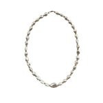 EBN10015 Ethereal White Baroque Pearl Necklace