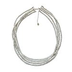 EBN10047 Multi-Strand Fresh Water Baroque Pearl Necklace