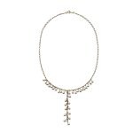 EBN10051 Golden Blossom Fresh Water Pearl Necklace