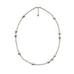 EBN10055 Elegance Pearl Cascade Necklace