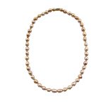 EBN10064 Golden Dawn Freshwater Baroque Pearl Necklace
