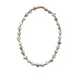 EBN10073 Iridescent Petals Freshwater Pearl Necklace