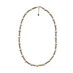 EBN10075 Golden Oasis Fresh Water Pearl and Miyuki Beads Necklace