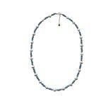 EBN10079 Ocean Breeze 6-7mm Fresh Water  Pearl and Miyuki Seed Beads Necklace