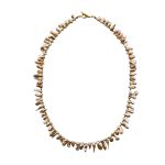 Golden Ivory  Baroque Freshwater Pearl Statement Necklace