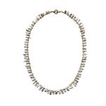 Natural White Freshwater Baroque Pearl Necklace