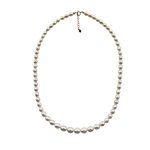 EBN10102 Elegance Fresh Water Rice Shape Pearl Necklace