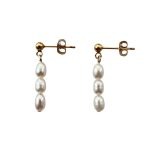 EBE30017 Classic Elegance Fresh Water Pearl Stud Drop Earrings
