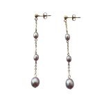 EBE30020 Blush Cascade Fresh Water Pearl Drop Earrings