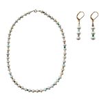 EBJ60002 Freshwater Pearl & Crystal Jewelry Set