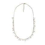 EBN10114 Golden Dewdrop Freshwater Pearl Necklace